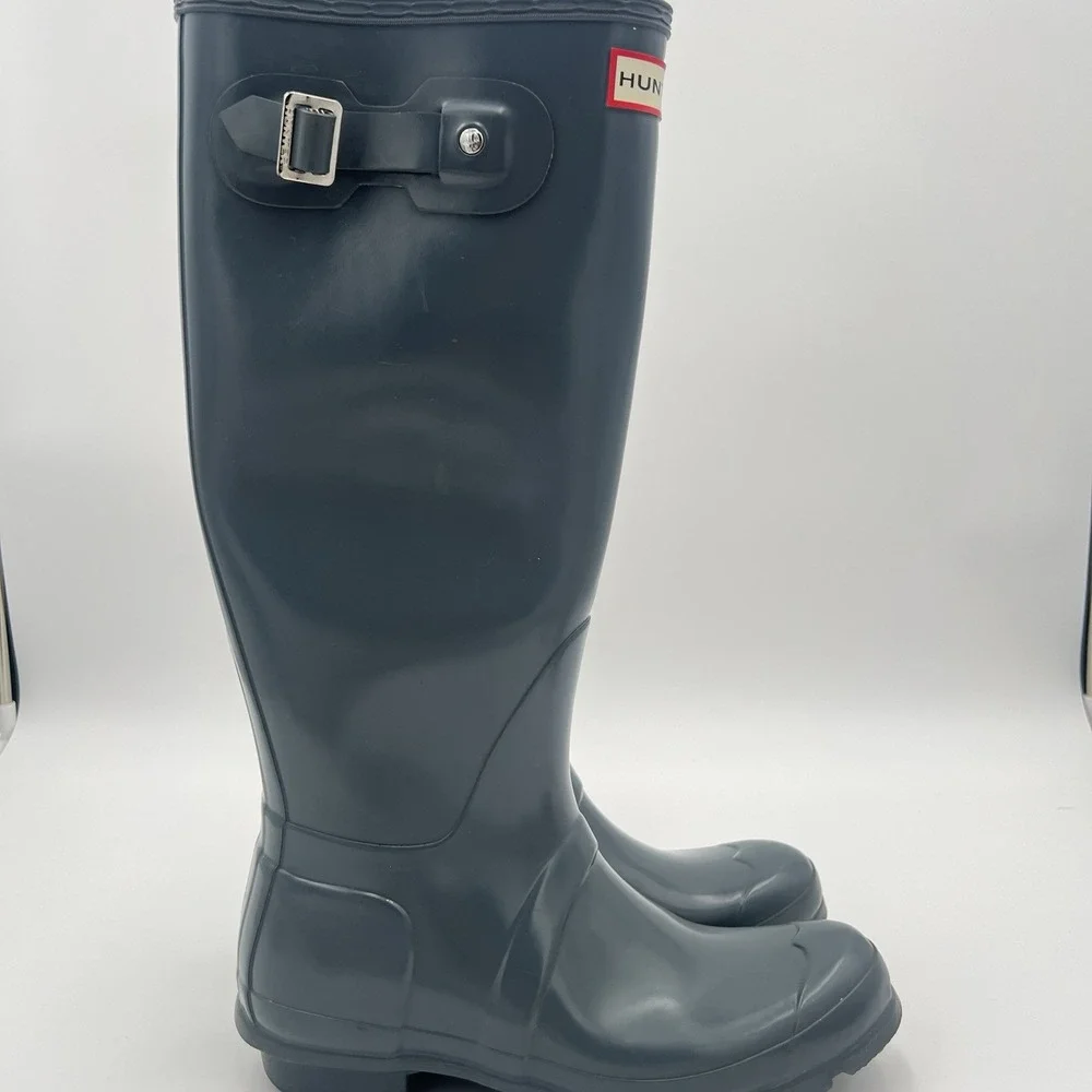 Hunter Original Tall Womens Size 5 Navy Classic Outdoor Waterproof Rain Boots